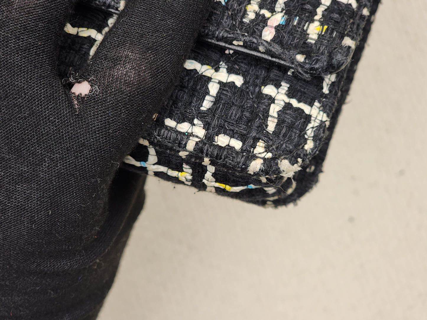 Chanel Black Tweed WOC (GHW)