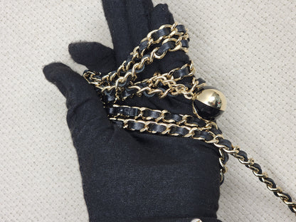 Chanel Black Tweed WOC (GHW)