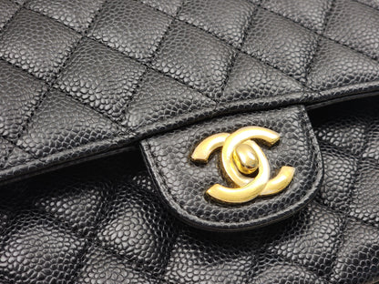Chanel Black Caviar Medium CF (GHW)