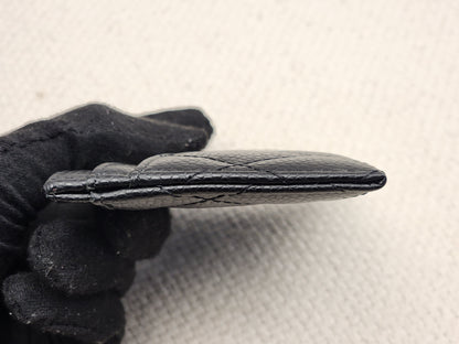 Chanel Black Caviar Classic Card Case (SHW)