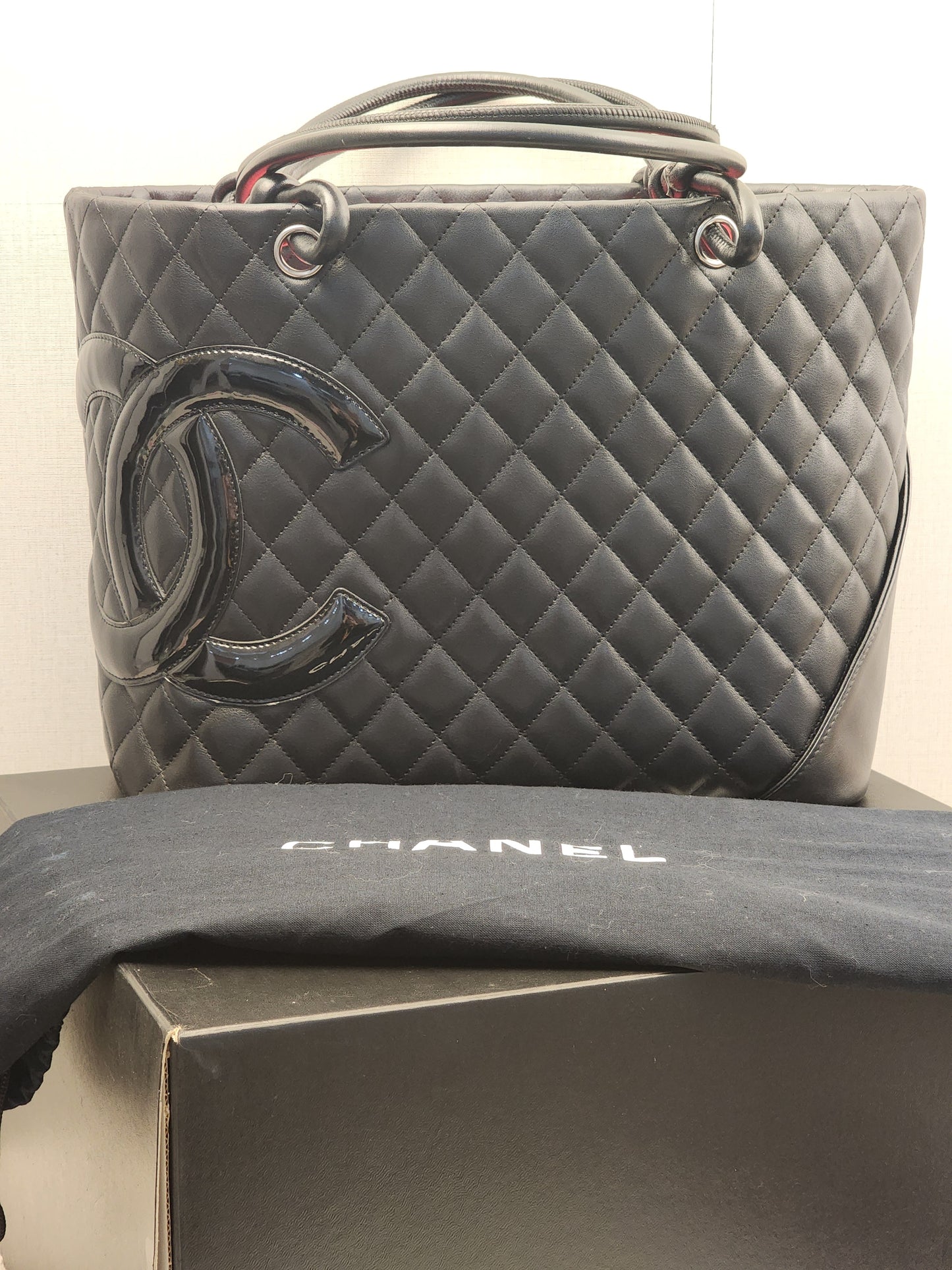 Chanel Black Calfskin Cambon Tote