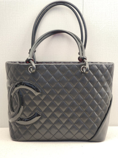 Chanel Black Calfskin Cambon Tote