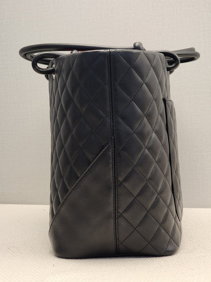 Chanel Black Calfskin Cambon Tote