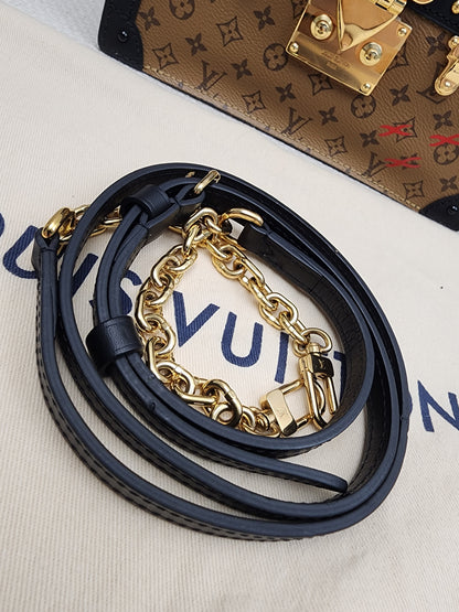 LV Reverse Monogram Trunk Clutch on Chain