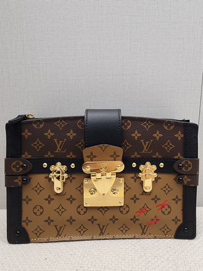 LV Reverse Monogram Trunk Clutch on Chain