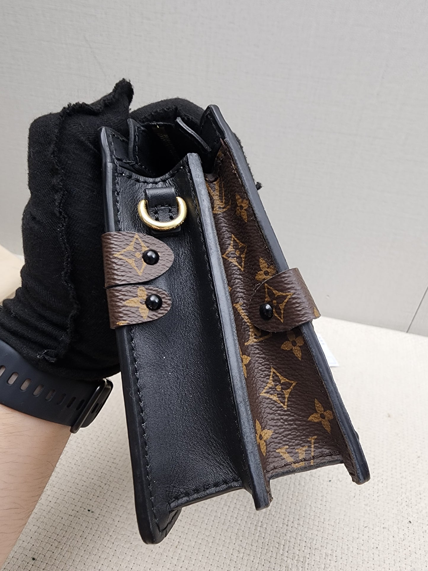 LV Reverse Monogram Trunk Clutch on Chain