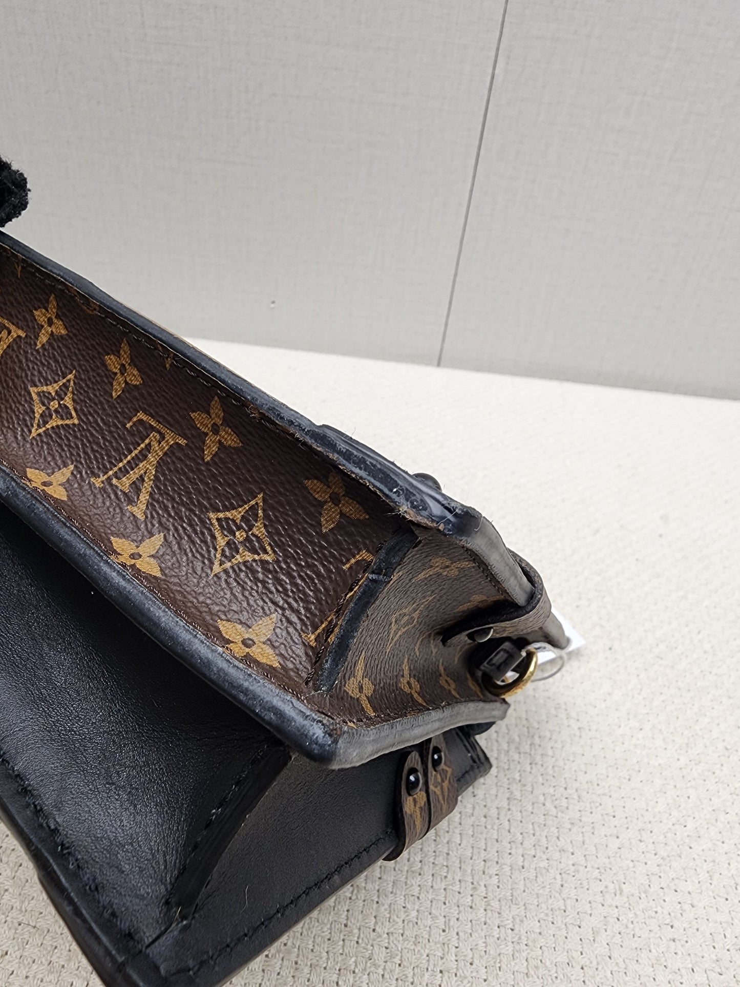 LV Reverse Monogram Trunk Clutch on Chain