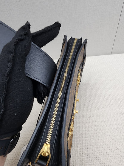 LV Reverse Monogram Trunk Clutch on Chain
