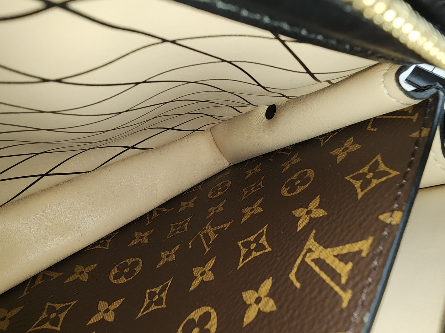 LV Reverse Monogram Trunk Clutch on Chain