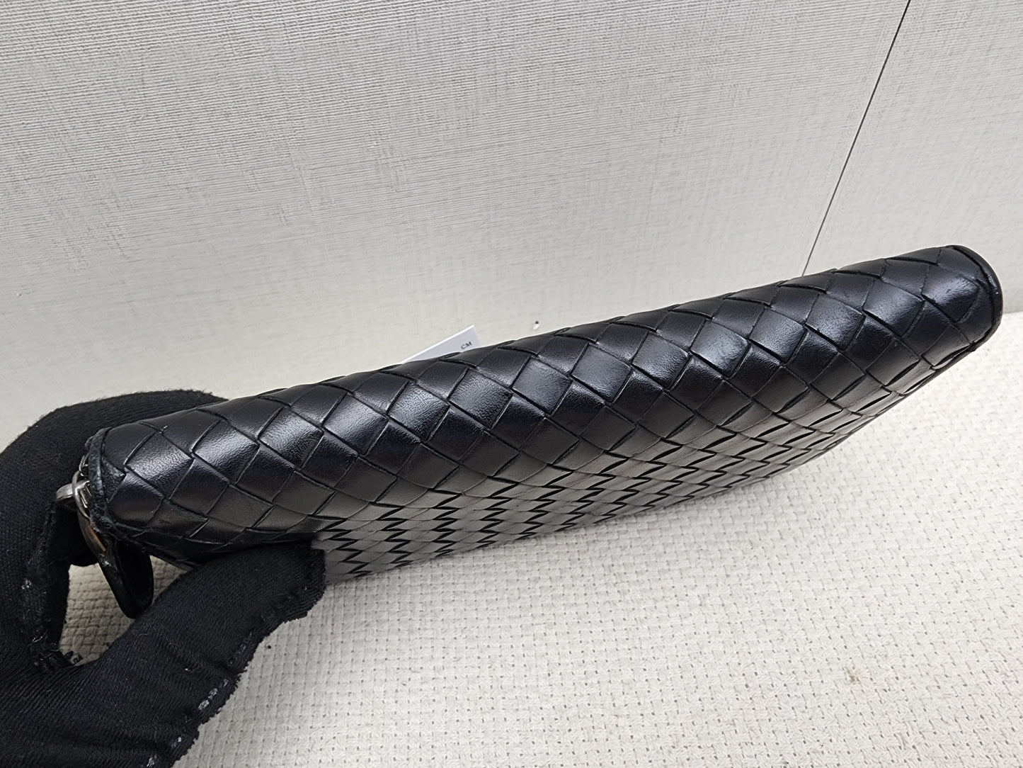 Bottega Veneta Black Nappa Intreciato Zip Wallet