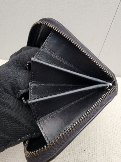 Bottega Veneta Black Nappa Intreciato Zip Wallet