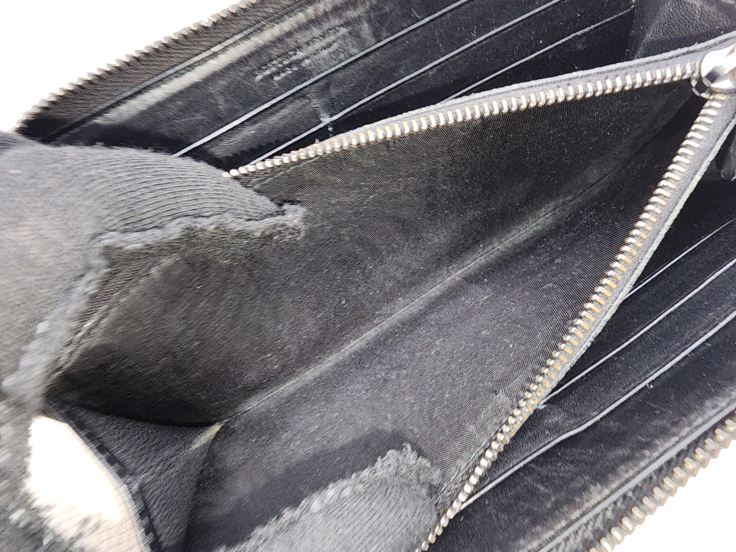 Bottega Veneta Black Nappa Intreciato Zip Wallet
