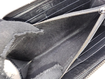 Bottega Veneta Black Nappa Intreciato Zip Wallet
