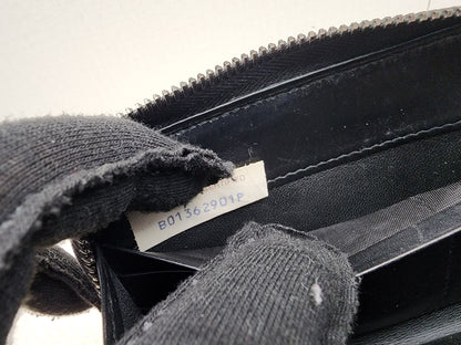Bottega Veneta Black Nappa Intreciato Zip Wallet