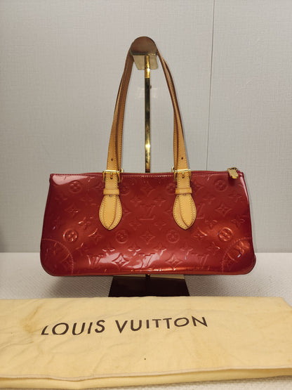 LV Red Vernis Rosewood Avenue Bag