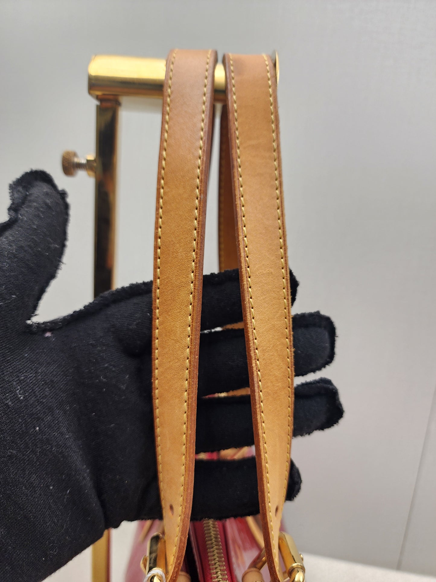 LV Red Vernis Rosewood Avenue Bag