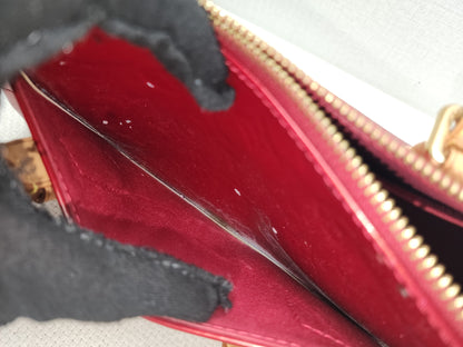 LV Red Vernis Rosewood Avenue Bag