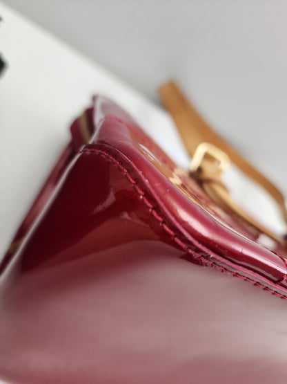 LV Red Vernis Rosewood Avenue Bag