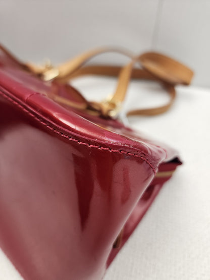 LV Red Vernis Rosewood Avenue Bag