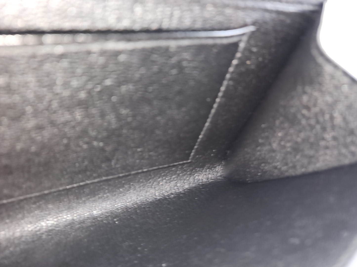Hermes Noir Chevre Mysore Medor 23 Clutch (GHW)