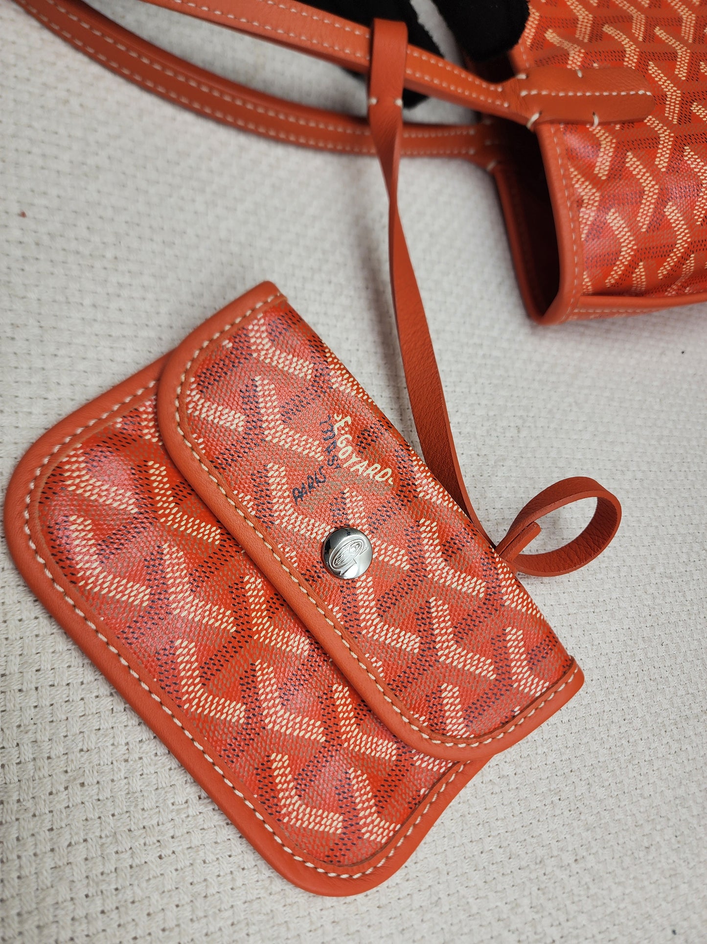 Goyard Orange Mini Anjou