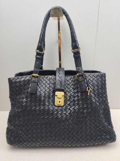 Bottega Veneta Black Medium Roma Nappa Intreciato