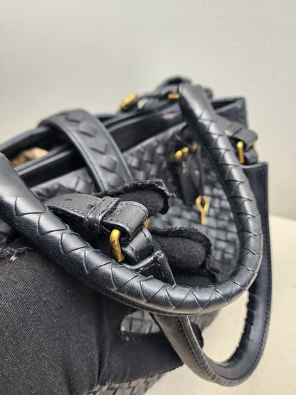 Bottega Veneta Black Medium Roma Nappa Intreciato