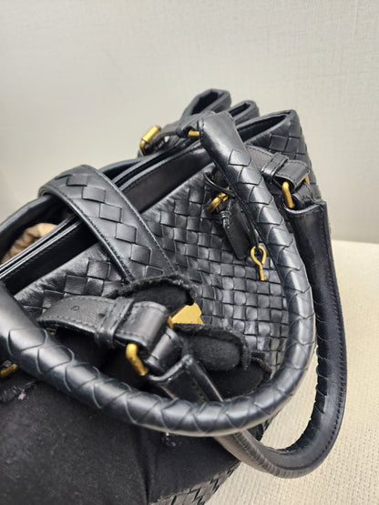 Bottega Veneta Black Medium Roma Nappa Intreciato