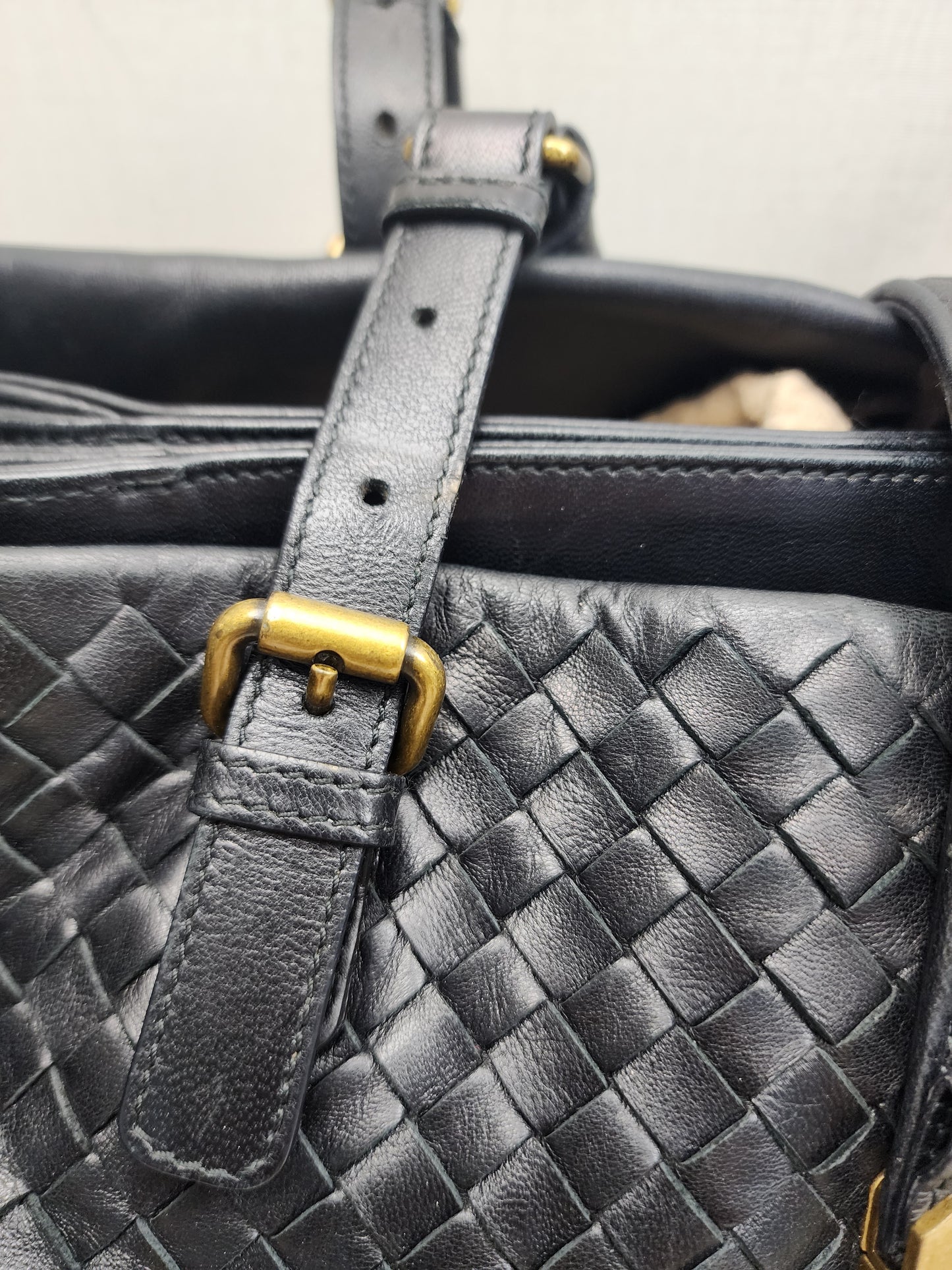 Bottega Veneta Black Medium Roma Nappa Intreciato