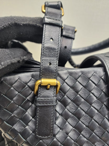 Bottega Veneta Black Medium Roma Nappa Intreciato