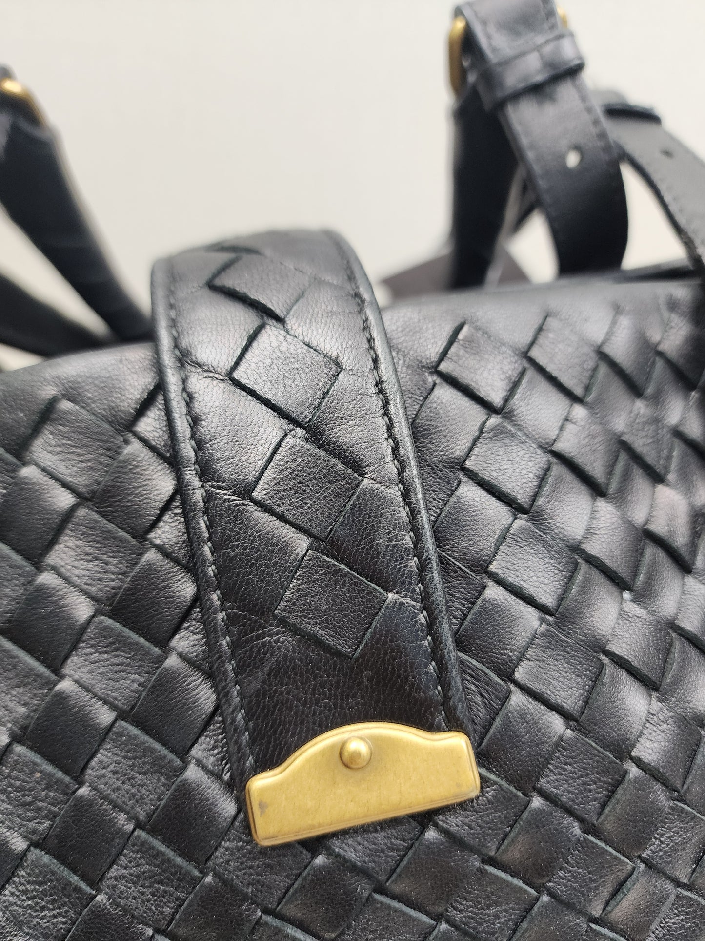 Bottega Veneta Black Medium Roma Nappa Intreciato
