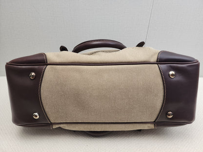 Prada Brown Logo Frame Handbag