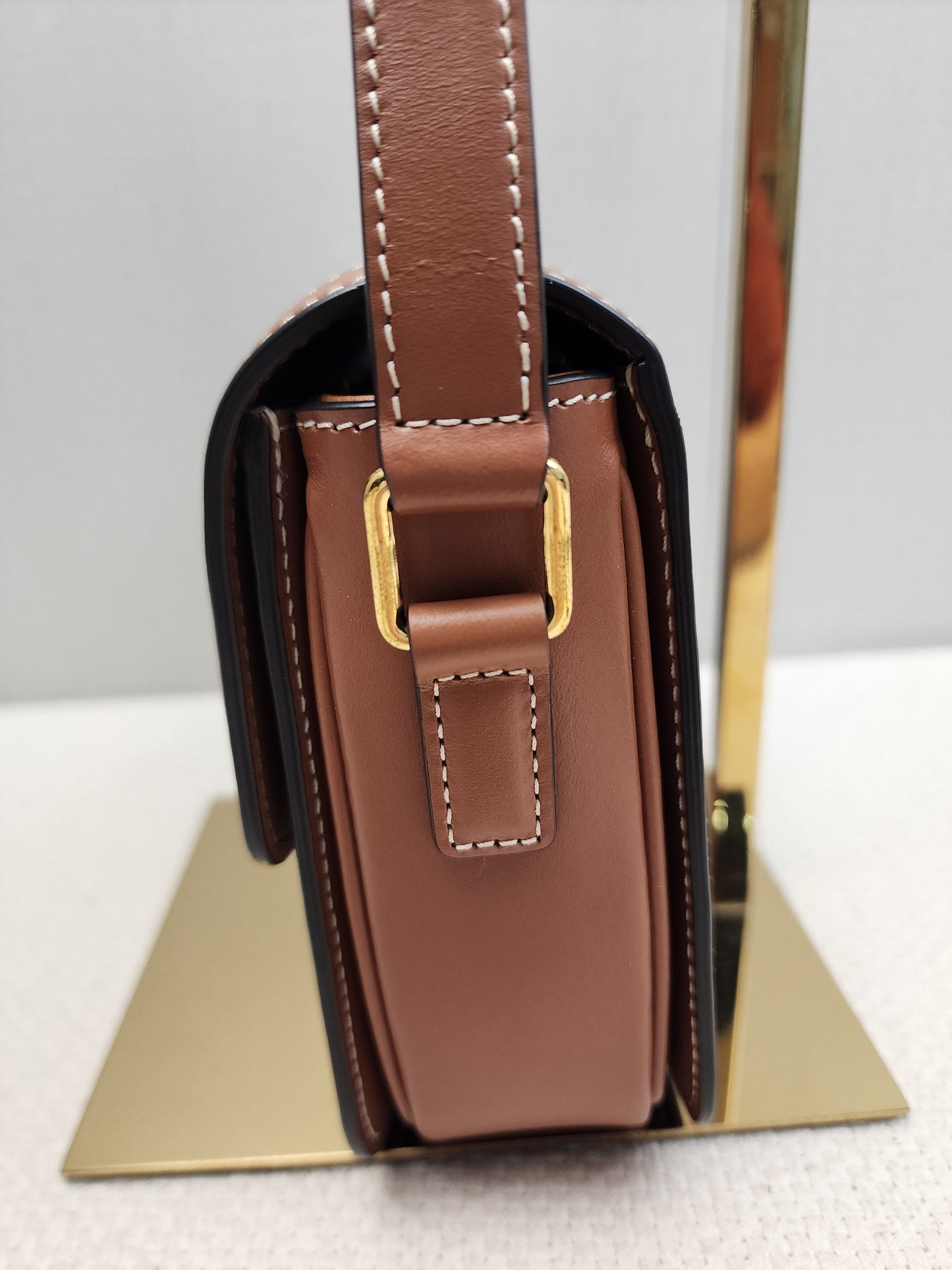 Celine Teen Triomphe Calfskin Crossbody Bag (GHW)