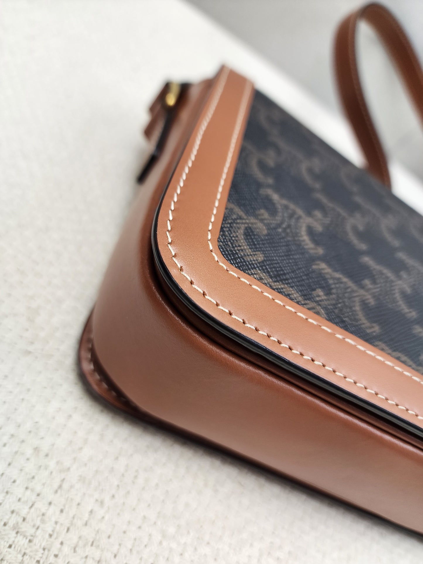 Celine Teen Triomphe Calfskin Crossbody Bag (GHW)
