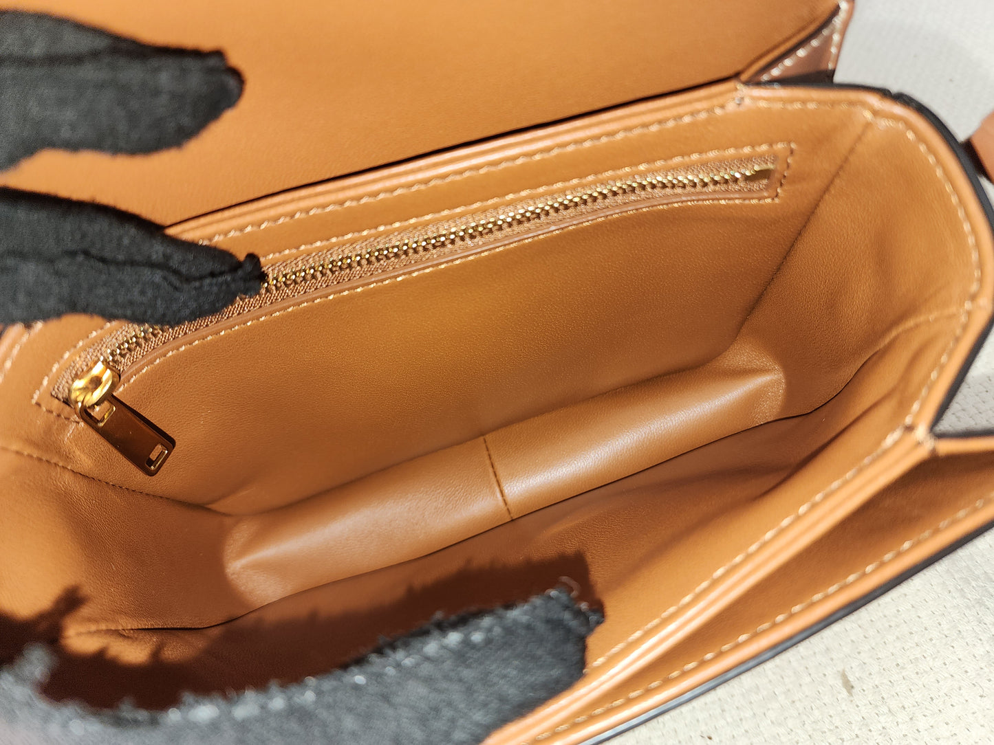 Celine Teen Triomphe Calfskin Crossbody Bag (GHW)