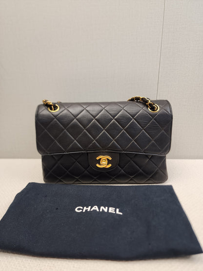 Chanel Black Lambskin Vintage Bi-face Flap