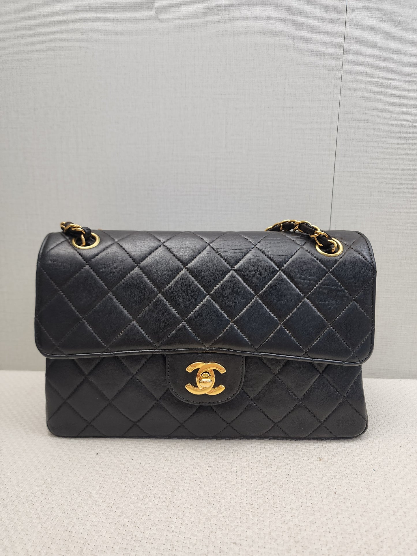 Chanel Black Lambskin Vintage Bi-face Flap