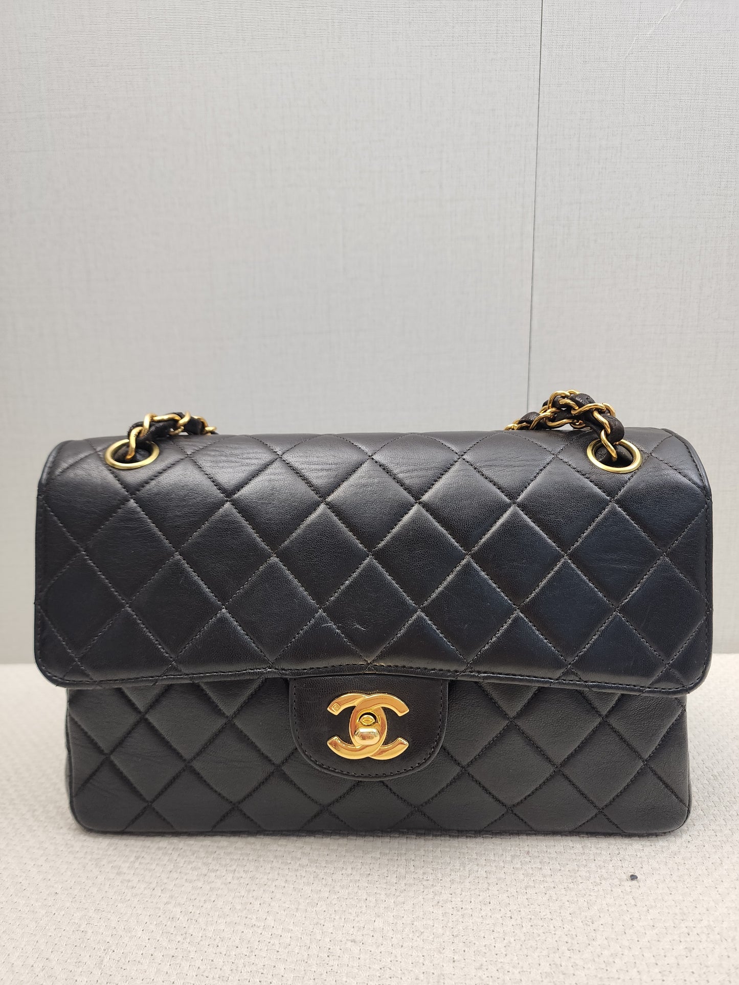 Chanel Black Lambskin Vintage Bi-face Flap