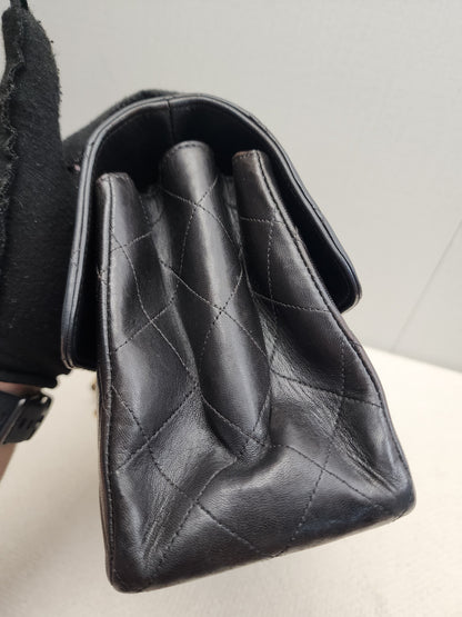 Chanel Black Lambskin Vintage Bi-face Flap