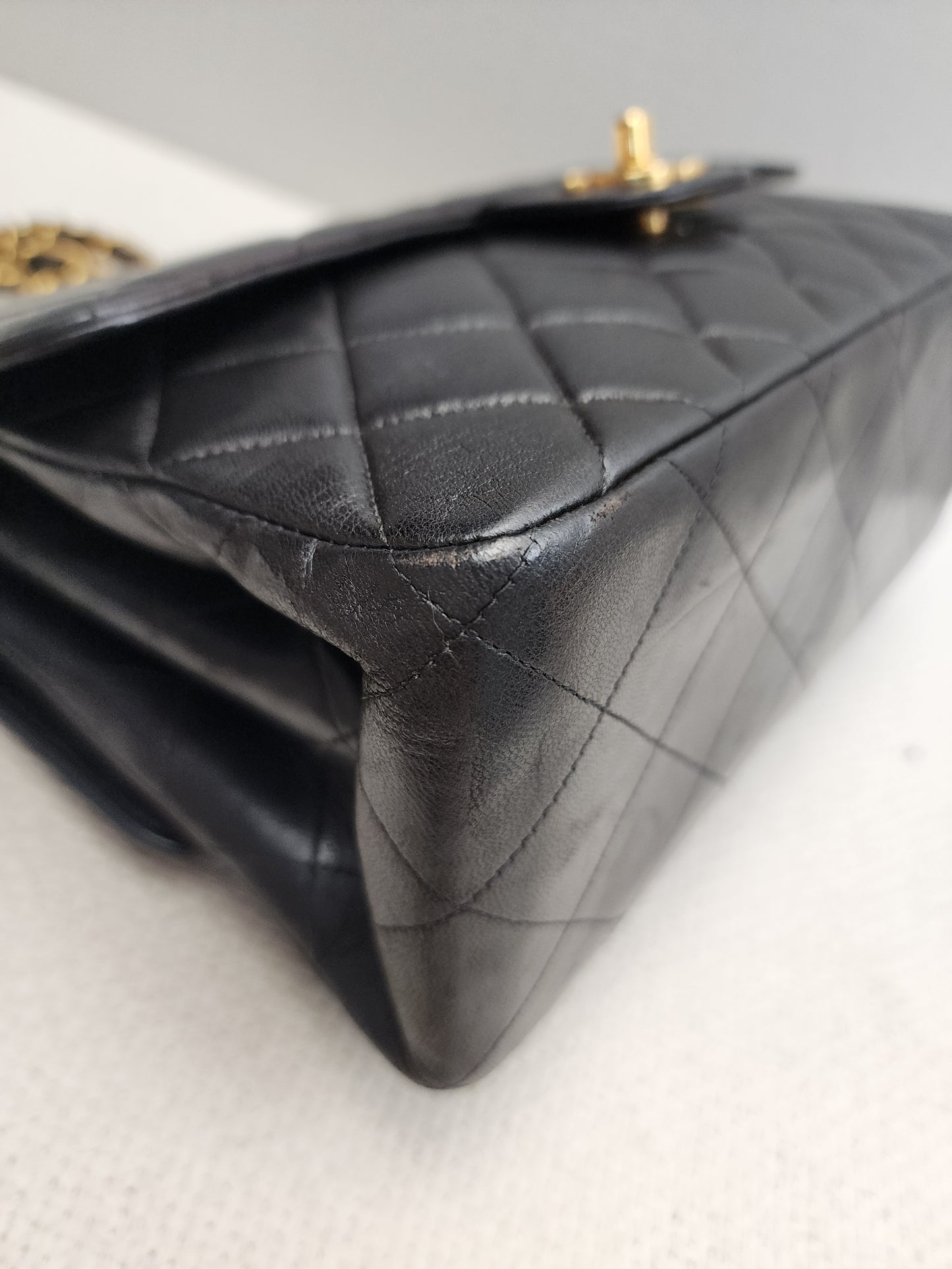Chanel Black Lambskin Vintage Bi-face Flap