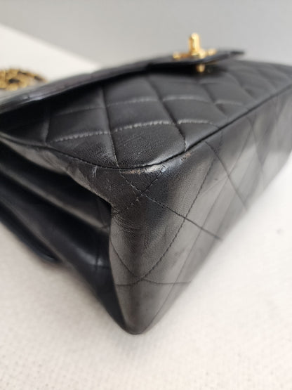 Chanel Black Lambskin Vintage Bi-face Flap