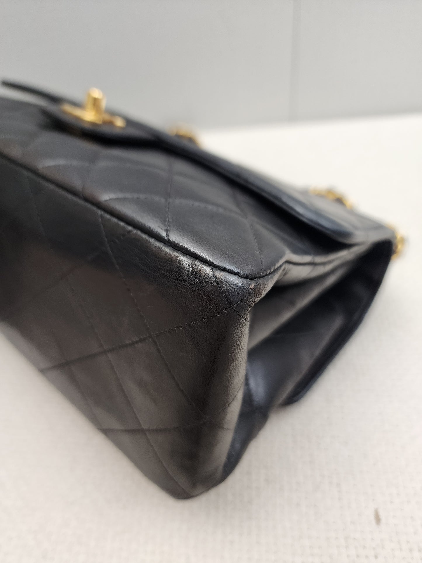 Chanel Black Lambskin Vintage Bi-face Flap