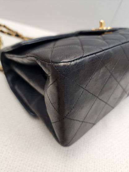 Chanel Black Lambskin Vintage Bi-face Flap