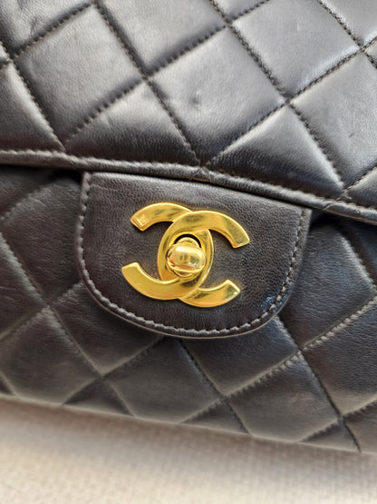 Chanel Black Lambskin Vintage Bi-face Flap