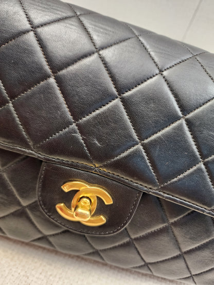 Chanel Black Lambskin Vintage Bi-face Flap
