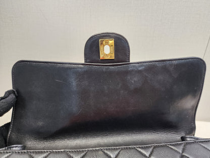 Chanel Black Lambskin Vintage Bi-face Flap