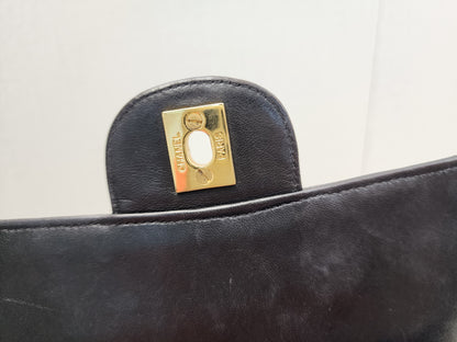 Chanel Black Lambskin Vintage Bi-face Flap