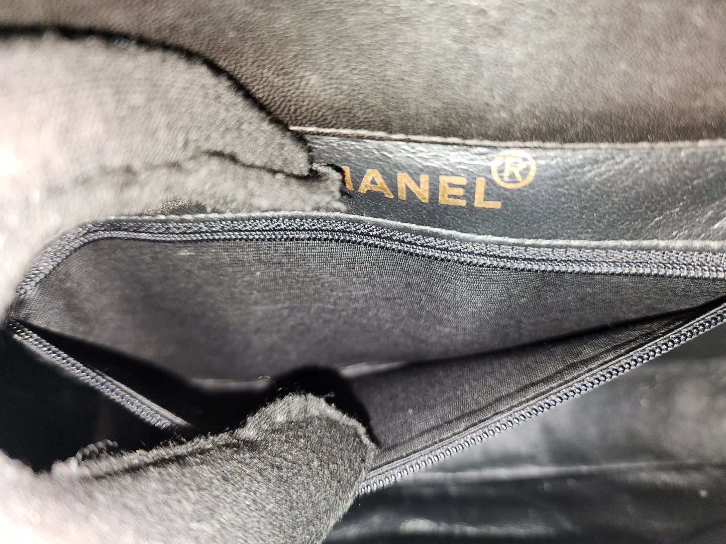Chanel Black Lambskin Vintage Bi-face Flap