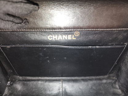 Chanel Black Lambskin Vintage Bi-face Flap