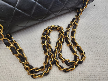 Chanel Black Lambskin Vintage Bi-face Flap